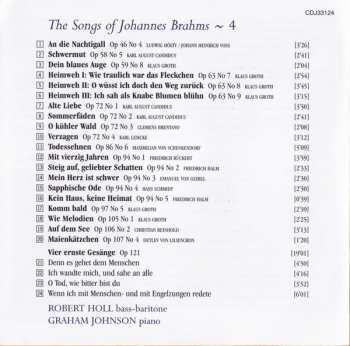CD Johannes Brahms: The Songs Of Brahms ~ 4