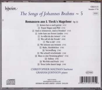 CD Johannes Brahms: The Songs Of Brahms ~ 5