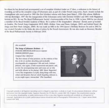 CD Johannes Brahms: The Songs Of Johannes Brahms ~ 2