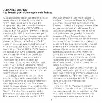 CD Johannes Brahms: The Violin Sonatas