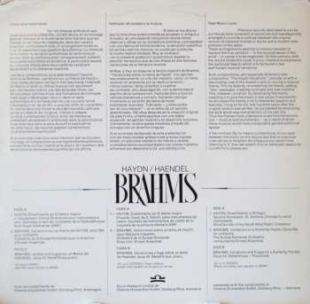 LP Johannes Brahms: Variationen Von Themen Alter Meister - Im Stil Gewandelt Nach Einem Jahrhundert