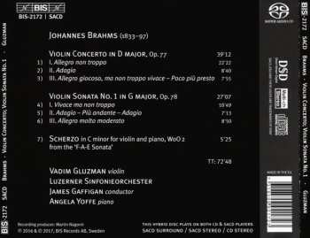 SACD Johannes Brahms: Violin Concerto & Sonata No. 1
