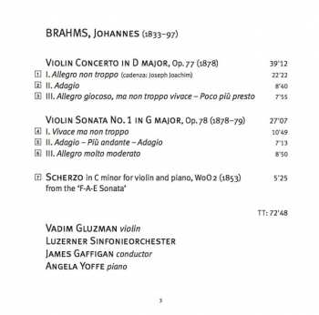 SACD Johannes Brahms: Violin Concerto & Sonata No. 1