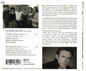 CD Johannes Brahms: Violin Concerto, String Sextet No. 2