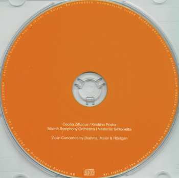 CD Johannes Brahms: Violin Concertos By Johannes Brahms, Amanda Maier, Julius Röntgen