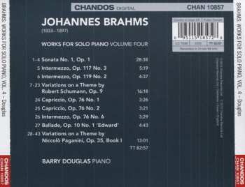 CD Johannes Brahms: Works For Solo Piano, Volume Four