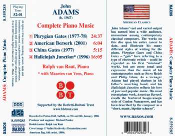 CD John Adams: Complete Piano Music