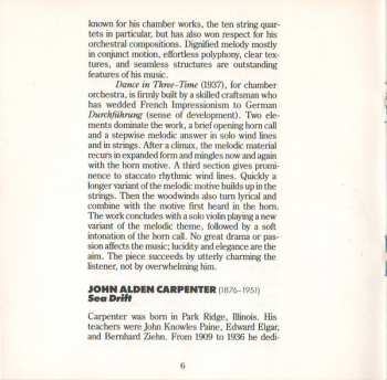 CD Albany Symphony Orchestra: Sea Drift / Scherzo Diabolique / Chanticleer (Festival Overture) / Dance In Three-Time