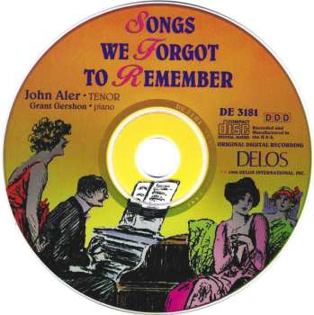 CD John Aler: Songs We Forgot To Remember