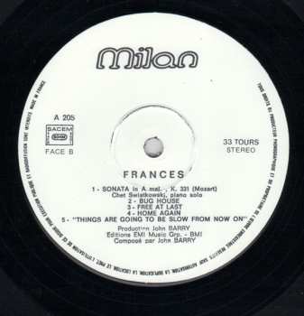 LP John Barry: Frances (Original Motion Picture Soundtrack)