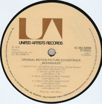 LP John Barry: Moonraker (Original Motion Picture Soundtrack)