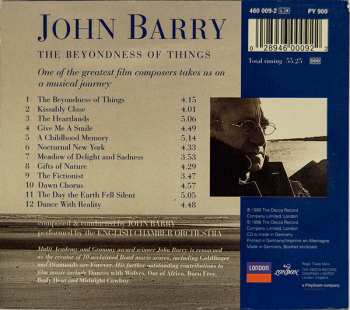 CD John Barry: The Beyondness Of Things