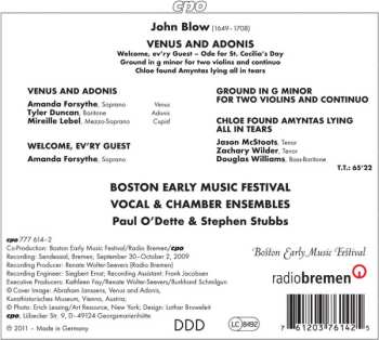 CD Paul O'Dette: Venus And Adonis