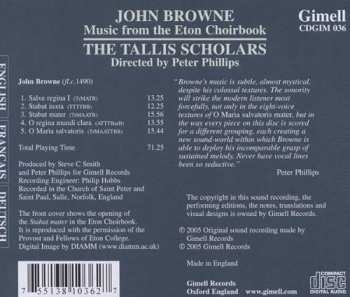 CD The Tallis Scholars: Music From The Eton Choirbook