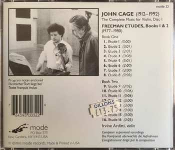 CD John Cage: Freeman Etudes, Books One and Two