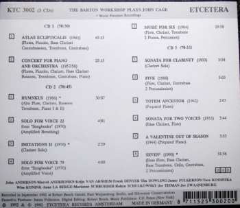 3CD John Cage: The Barton Workshop Plays John Cage