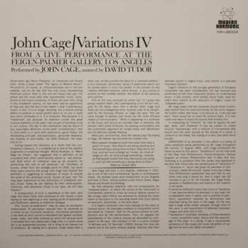 LP John Cage: Variations IV CLR