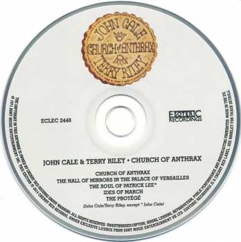 CD Terry Riley: Church Of Anthrax