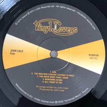 LP John Cale: Fear