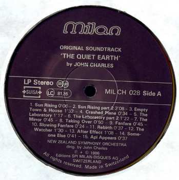 LP John Charles: The Quiet Earth