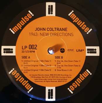 5LP/Doos John Coltrane: 1963: New Directions