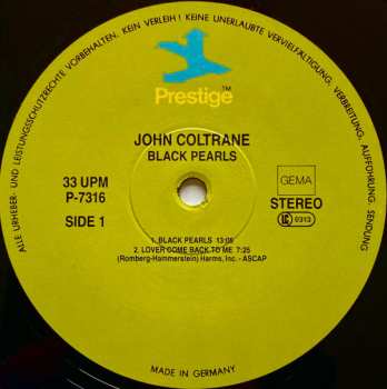 LP John Coltrane: Black Pearls
