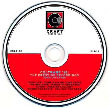 5CD/Doos John Coltrane: Coltrane '58: The Prestige Recordings