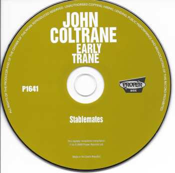4CD/Doos John Coltrane: Early Trane