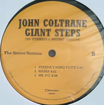 2LP John Coltrane: Giant Steps The Stereo & Mono Versions LTD