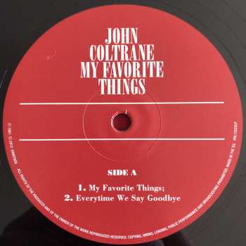 LP John Coltrane: My Favorite Things