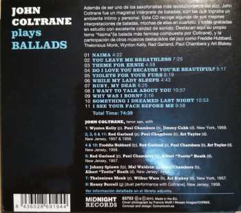 CD John Coltrane: Plays Ballads DIGI