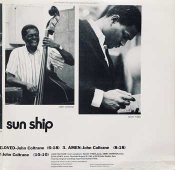 LP John Coltrane: Sun Ship LTD