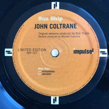 LP John Coltrane: Sun Ship LTD