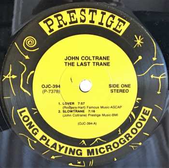 LP John Coltrane: The Last Trane