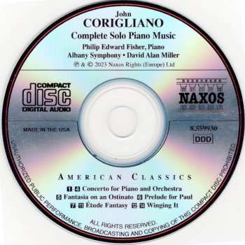 CD Albany Symphony Orchestra: Complete Solo Piano Music