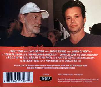 CD John Cougar Mellencamp: Bowery Ballroom 1998: New York Broadcast Recording