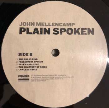 LP John Cougar Mellencamp: Plain Spoken