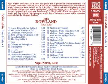 CD Nigel North: Lute Music ● 4 - The Queen's Galliard