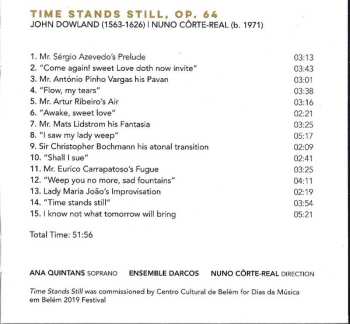 CD John Dowland: Time Stands Still