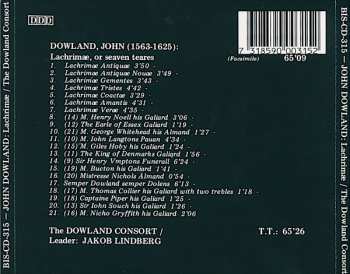 CD John Dowland: Lachrimæ, Or Seven Teares