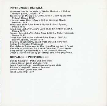 CD John Dowland: Lachrimæ, Or Seven Teares