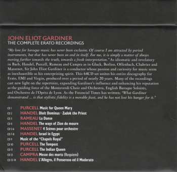 64CD/Doos John Eliot Gardiner: The Complete Recordings On Erato