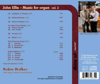 CD John E Ellis: John Ellis – Music For Organ, Vol. 2