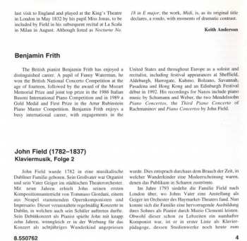CD John Field: Piano Music Volume 2 (Nocturnes And Sonatas)
