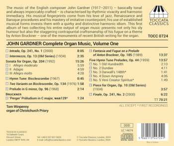CD Tom Winpenny: Complete Organ Music, Volume One