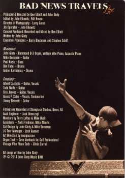 DVD John Ginty: Bad News Travels Live