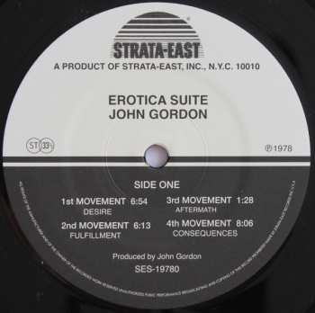 LP John Gordon: Erotica Suite LTD
