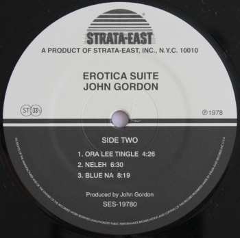 LP John Gordon: Erotica Suite LTD