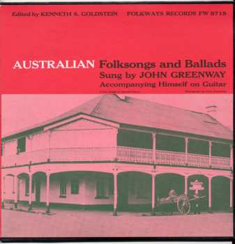 CD John Greenway: Australian Folksongs And Ballads