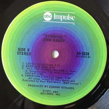 LP John Handy: Carnival